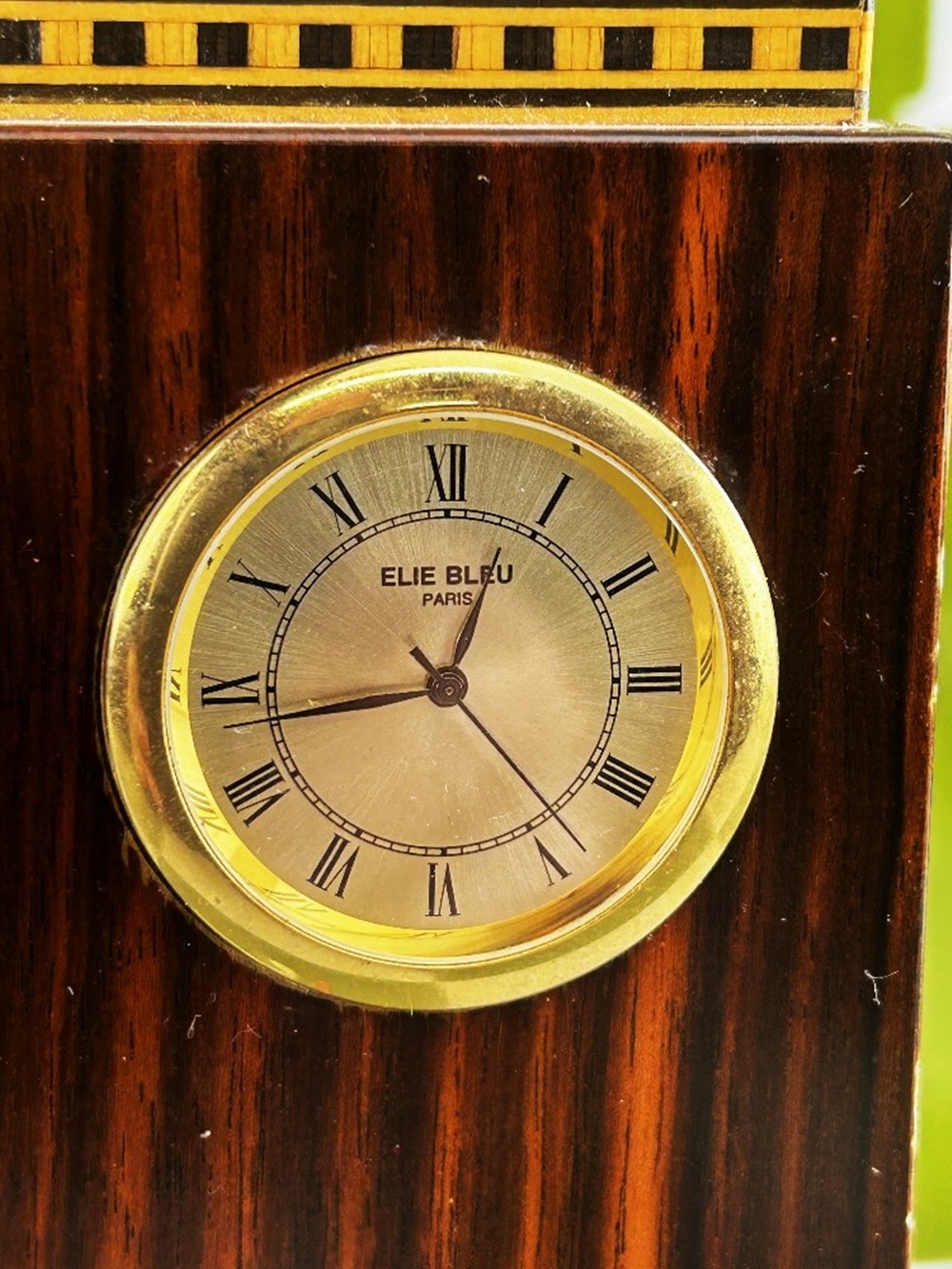 Decor Elie Bleu Tabletier Desk Clock - Image 5 of 7