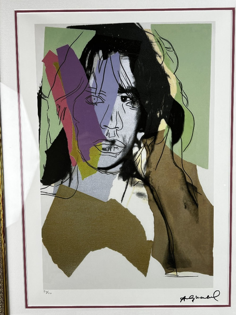 Andy Warhol-(1928-1987) &#8220;Jagger&#8221; Numbered Lithograph - Image 3 of 8