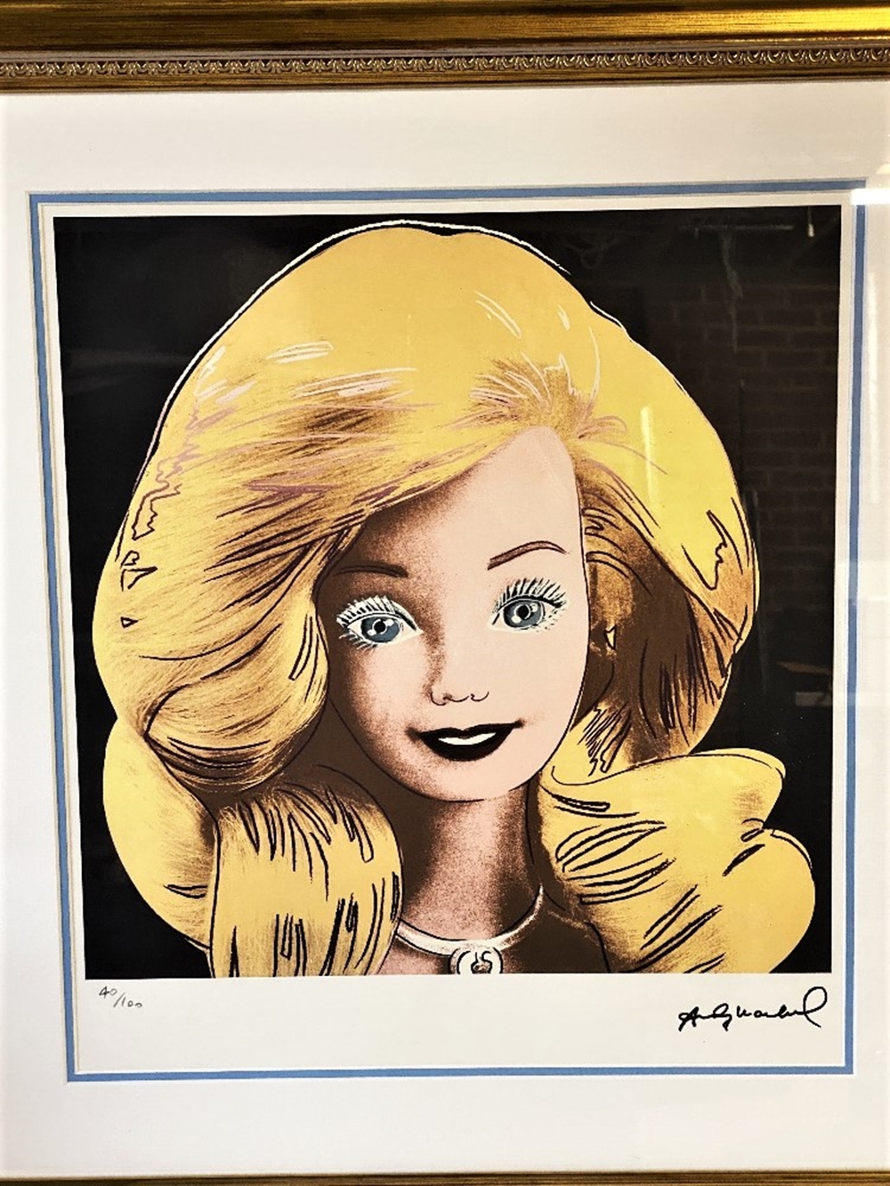 Andy Warhol-(1928-1987) &#8220;Barbie&#8221; Numbered Lithograph - Image 3 of 5