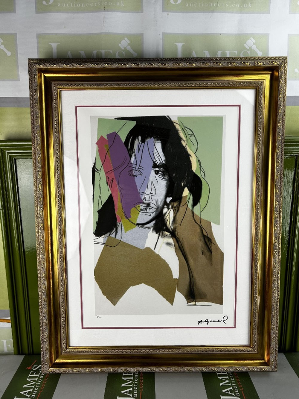 Andy Warhol-(1928-1987) &#8220;Jagger&#8221; Numbered Lithograph - Image 2 of 8