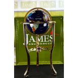 Osbourne Gemstone World Globe Atlas On Brass Stand-Large Edition!-Rrp £2k.