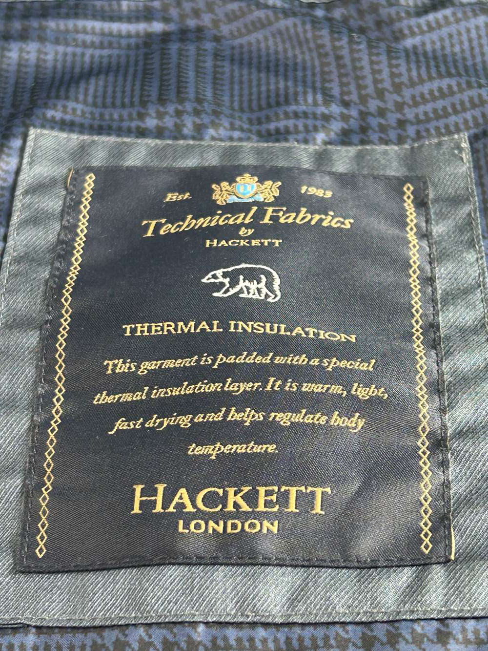 Hackett London Under Jacket/Blazer Navy Gillet - Image 6 of 9