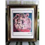 Andy Warhol-(1928-1987) &#8220;Endangered Species Tiger&#8221; Lithograph