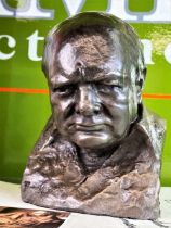 Sir Winston Churchill Bust By Oscar Nemon
