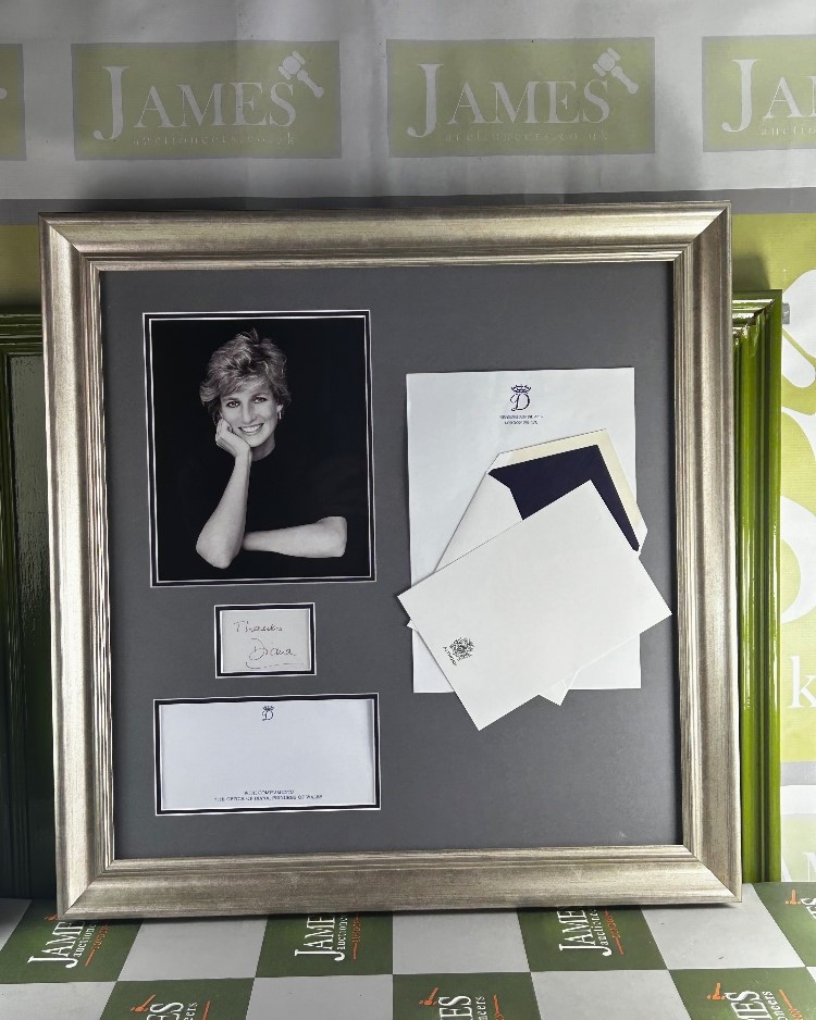 Lady Diana Spencer &#8211; One of a Kind Signed Montage.