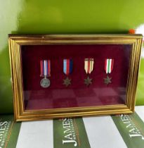 Framed WWII Medal Collection: A Second World War Medal Montage