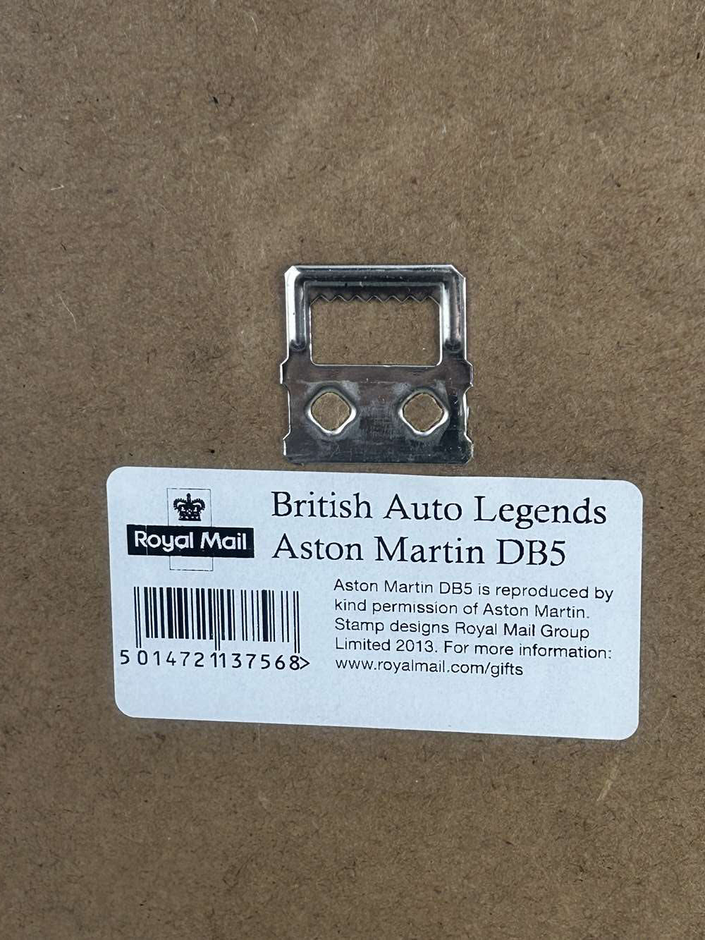 British Auto Legends -Aston Martin DB5 Framed Picture &#038; 1st Class Stamp Montage. - Image 4 of 6
