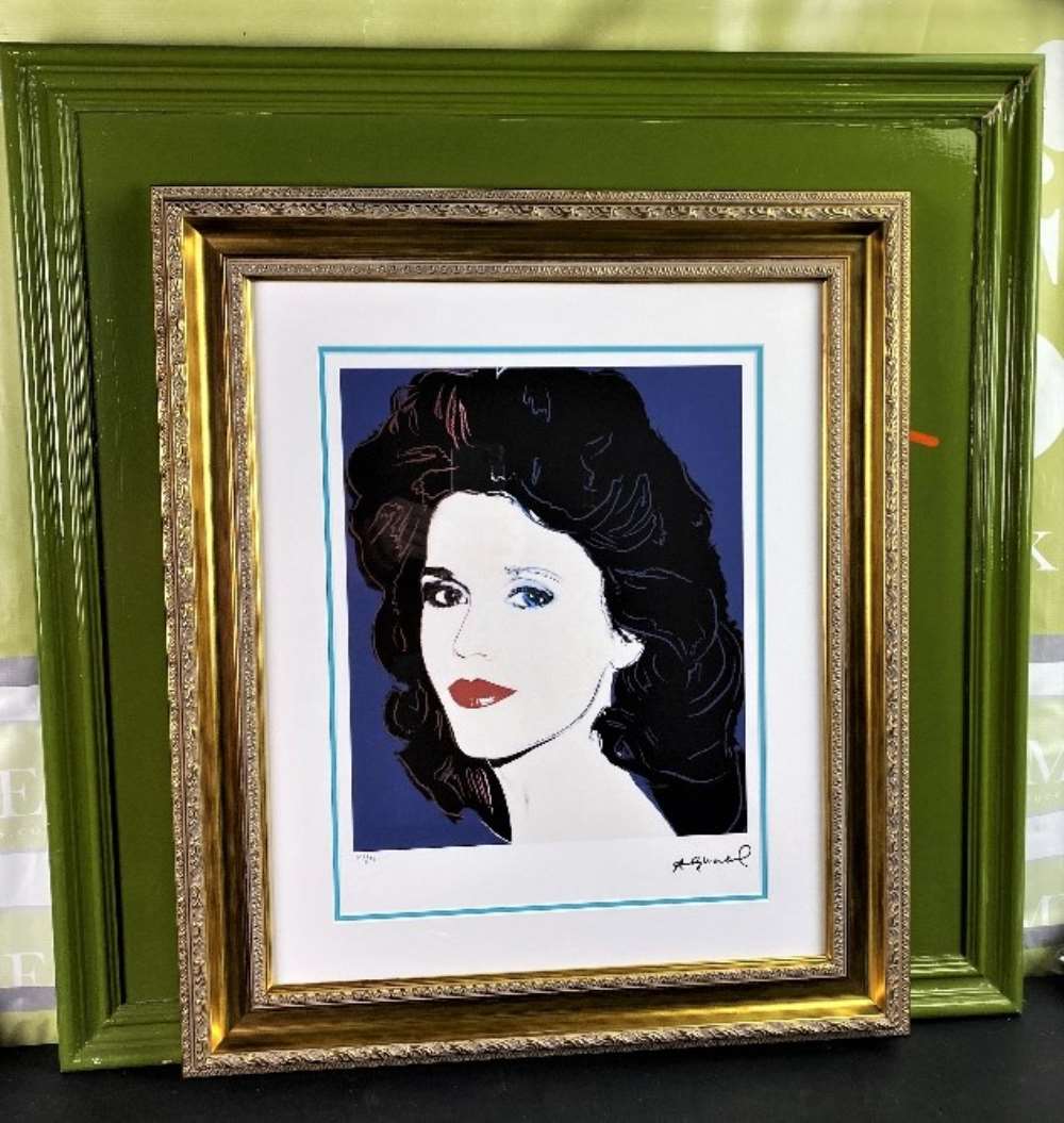 SOLD VIA BUY IT NOW -PLEASE DO NOT BID- Andy Warhol (1928-1987) Jane Fonda Ltd Edition Lithograph