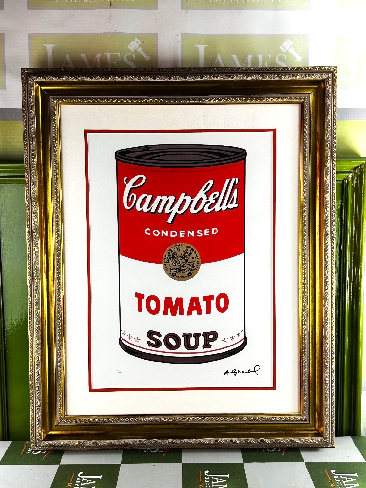 Andy Warhol-(1928-1987) Campbells Soup Numbered Lithograph