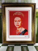 Andy Warhol-(1928-1987) Elizabeth Numbered Lithograph # 48/100