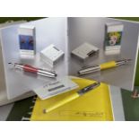 SOLD VIA BUY IT NOW PLEASE DO NOT BID-Rare St Dupont Andy Warhol Fountain Pen Yellow Box & Papers