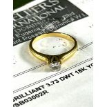Ladies Engagement Diamond Ring 1.30 Carat Brilliant 18 Carat Platinum/Gold
