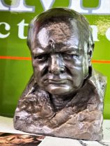 Sir Winston Churchill Bust By Oscar Nemon