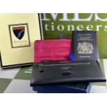 Aspinal Of London-Black Leather Wallet & Passport Holder