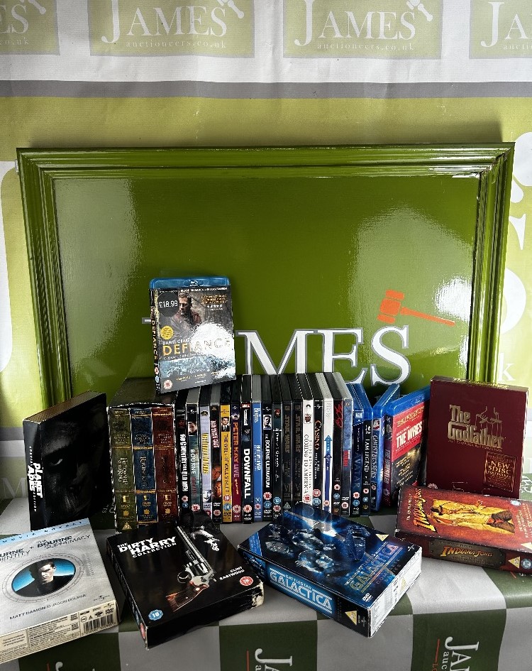 Collection Of DVD`s Including Boxsets Godfather, Bourne etc Some Blu-rays