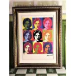 Andy Warhol (1928-1987) John Lennon 9 Face Numbered Lithograph