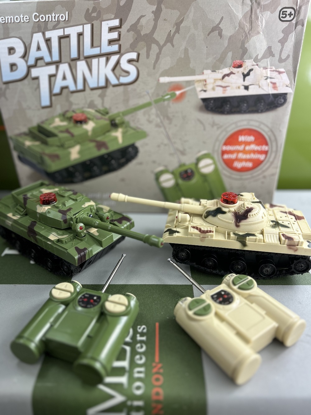 Pair of Remote Control Toy Tanks - Image 6 of 6