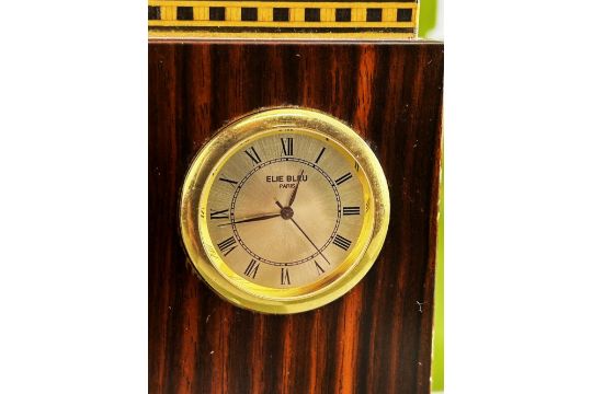 Decor Elie Bleu Tabletier Desk Clock - Image 5 of 7