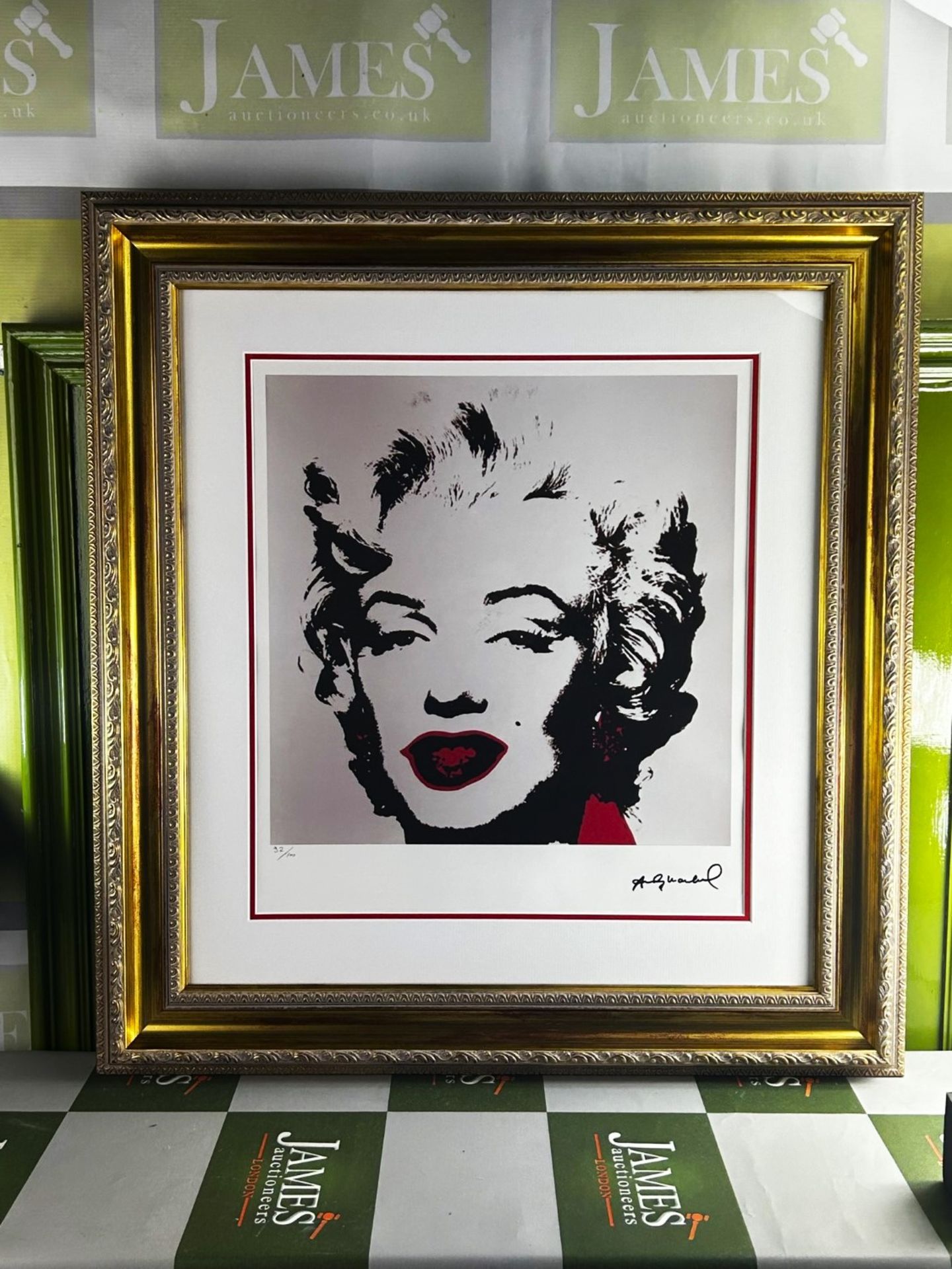 Andy Warhol-(1928-1987) `Marilyn` Numbered Lithograph # 92/100 - Image 5 of 5