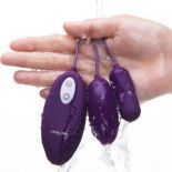 RRP �17.99 Erocome Lyra Duo 12 speed wired remote massage bullet Purple