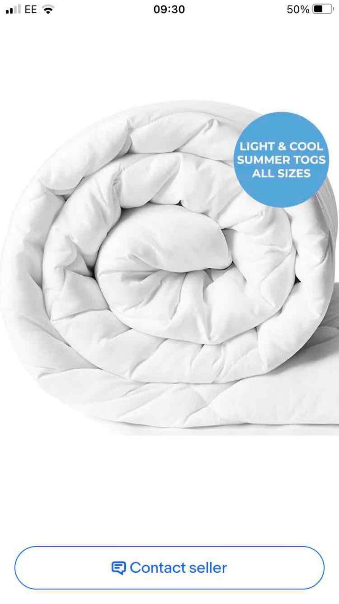 boxed ultra soft duvet RRP £29.99