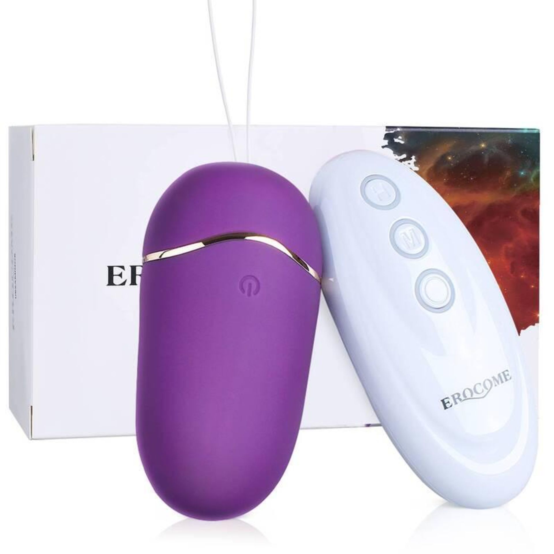 RRP �24.99 Erocome Ursa Minor 12 speed wireless remote massage bullet Purple