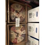 Boxed x2 little toys clocks RRP £9.99 each