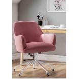 boxed pink office chair RRP £49.99