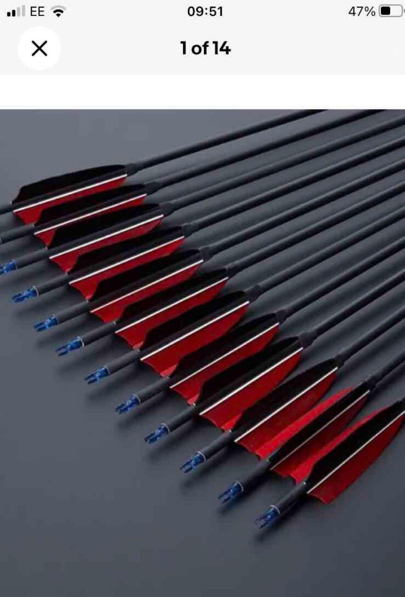 boxed arrows for archery RRP £19.99