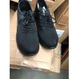 boxed men’s steal toe cap black shoes RRP £36.99