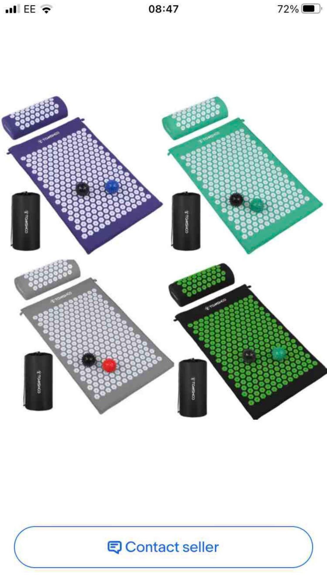 bagged women’s tomshoo acupressure Mat RRP £24.99