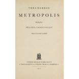 Thea von Harbou. Metropolis. Román