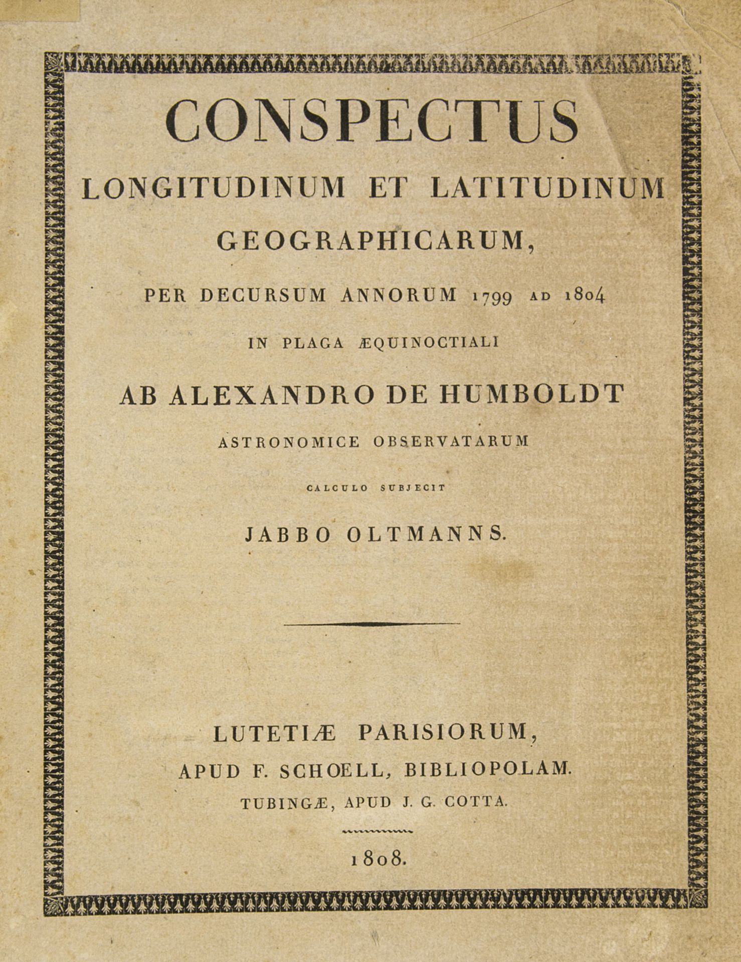 Alexander von Humboldt u. Jabbo