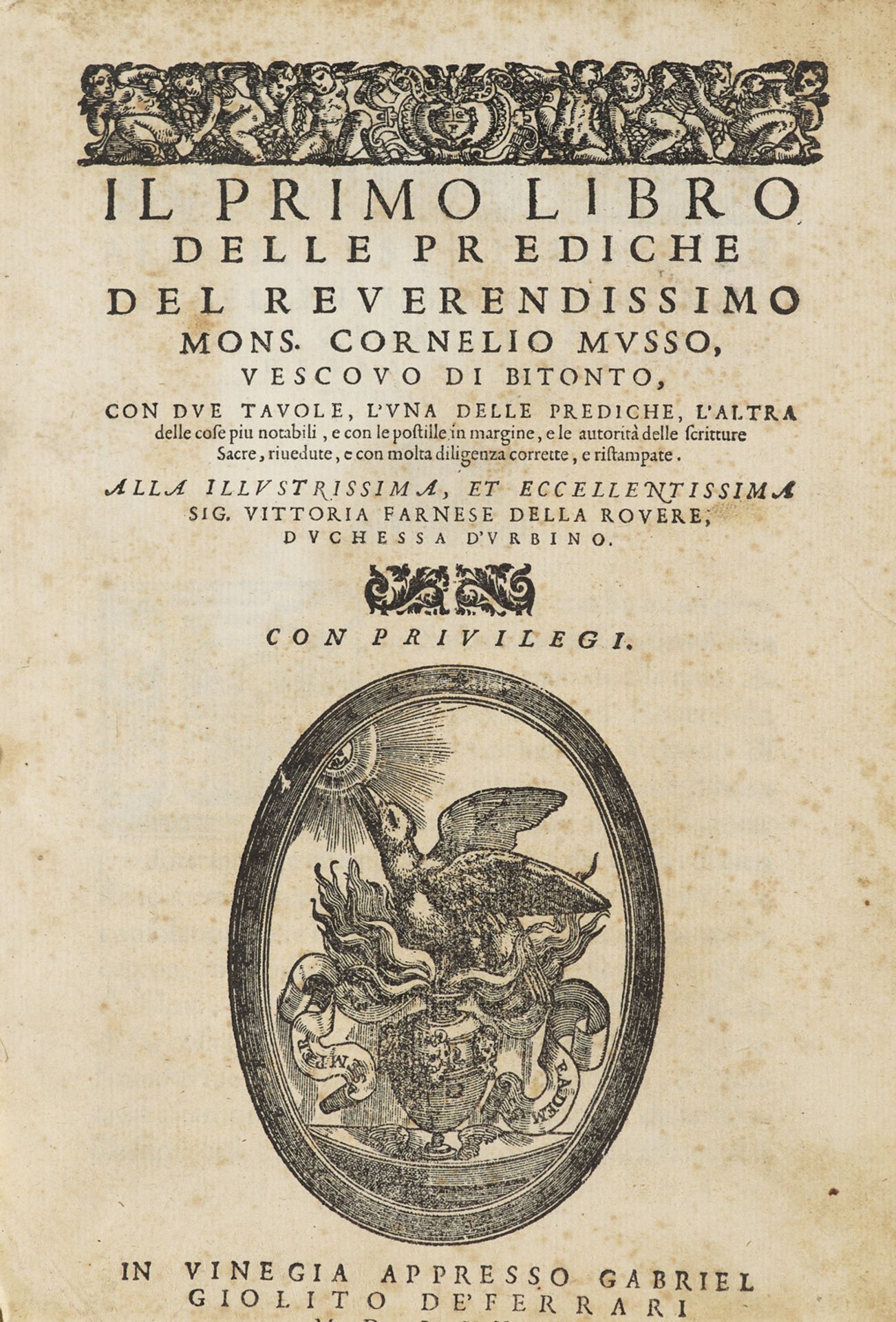 Cornelio Musso. Il primo libro delle