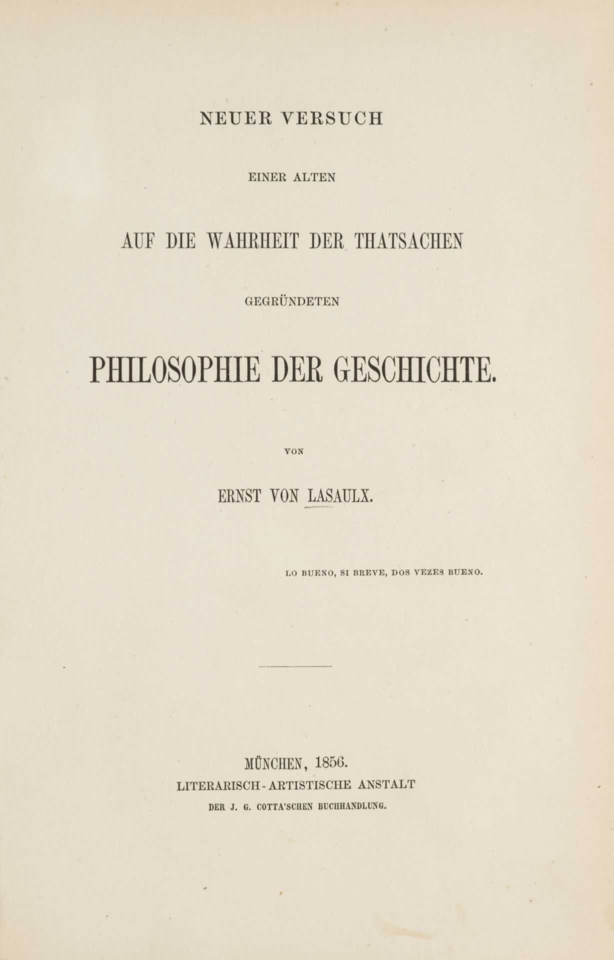 Philosophie - - Ernst von Lasaulx.