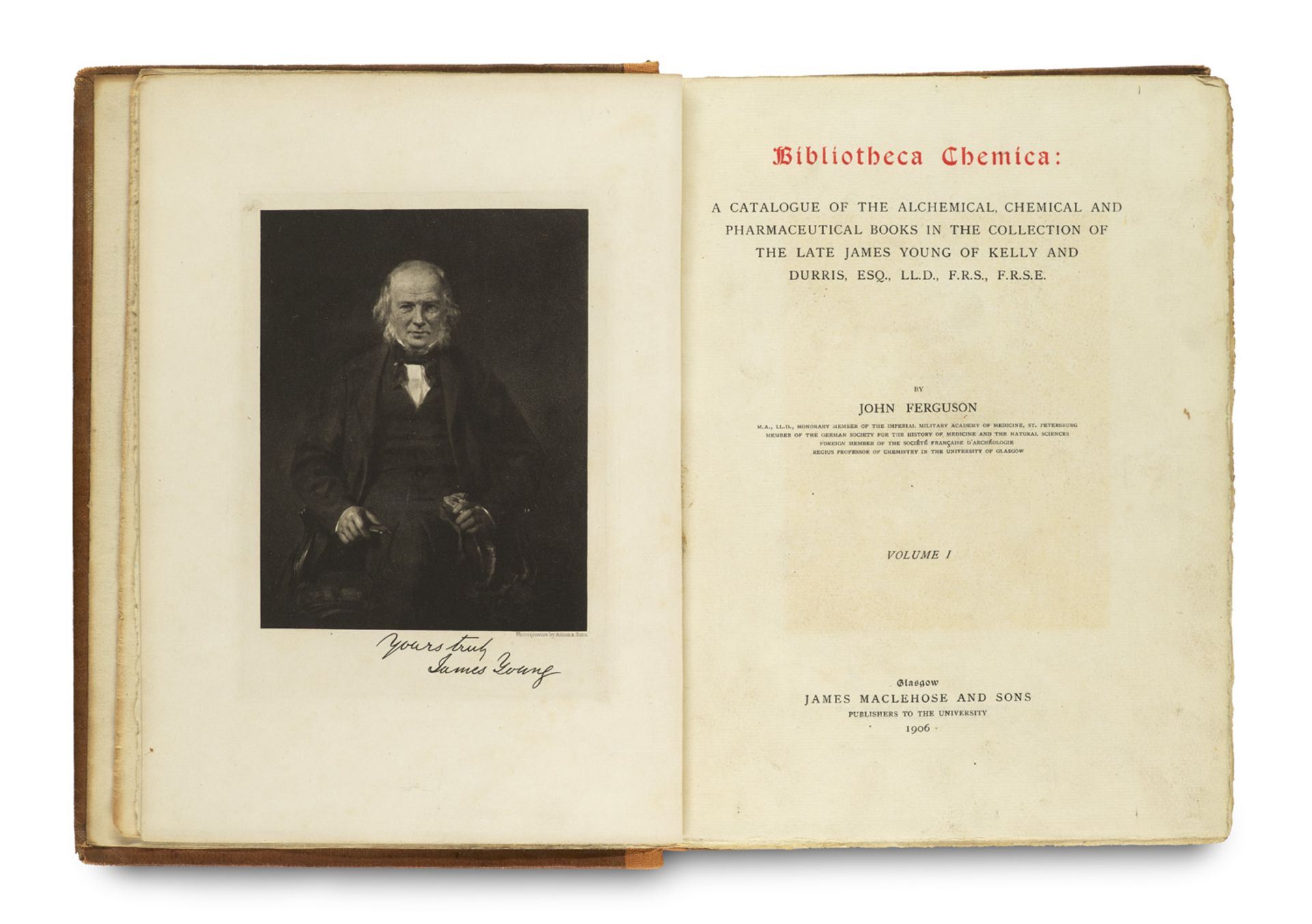 Chemie - - John Ferguson. Bibliotheca