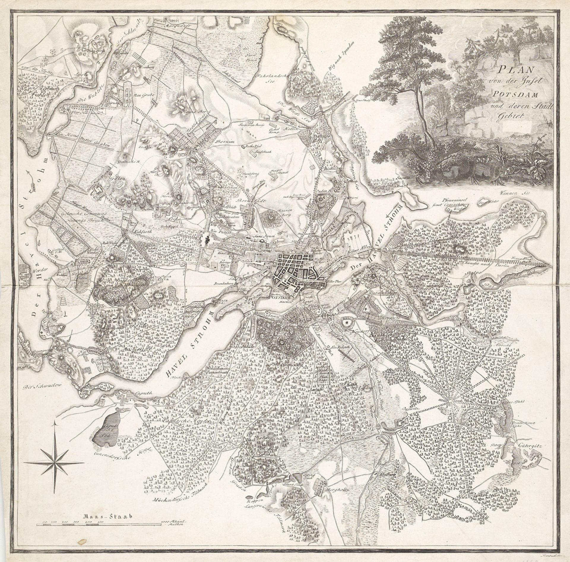 Berlin und Brandenburg - - Plan von