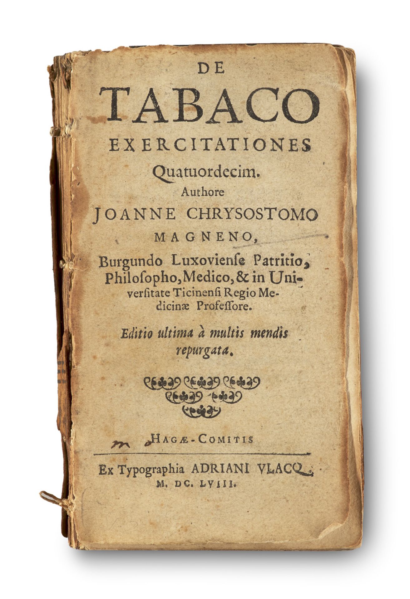Johann Chrysostom Magnenus. De tabaco