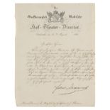 Eduard Devrient. Brief mit