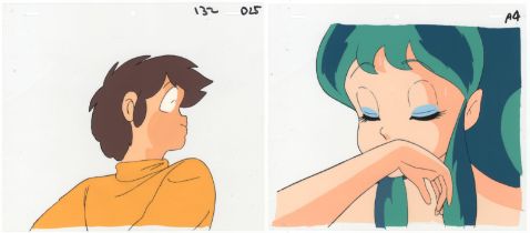 Urusei Yatsura Anime, Set of 2, Original Japanese Production Cel