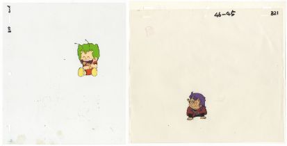 Dr. Slump Anime, Set of 2, Original Japanese Production Cel