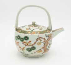 Arita Teapot, Pine Tree, Japanese Ceramics