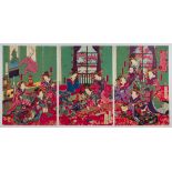 Yoshitora, Chamber Music, Japanese Woodblock Print