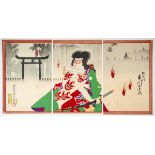 Kunichika, Kabuki Actor, Japanese Woodblock Print