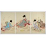 Chikanobu, Beauty, Original Japanese Woodblock Print