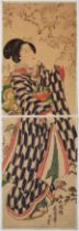 Chikayoshi, Cherry Blossom, Japanese Woodblock Print