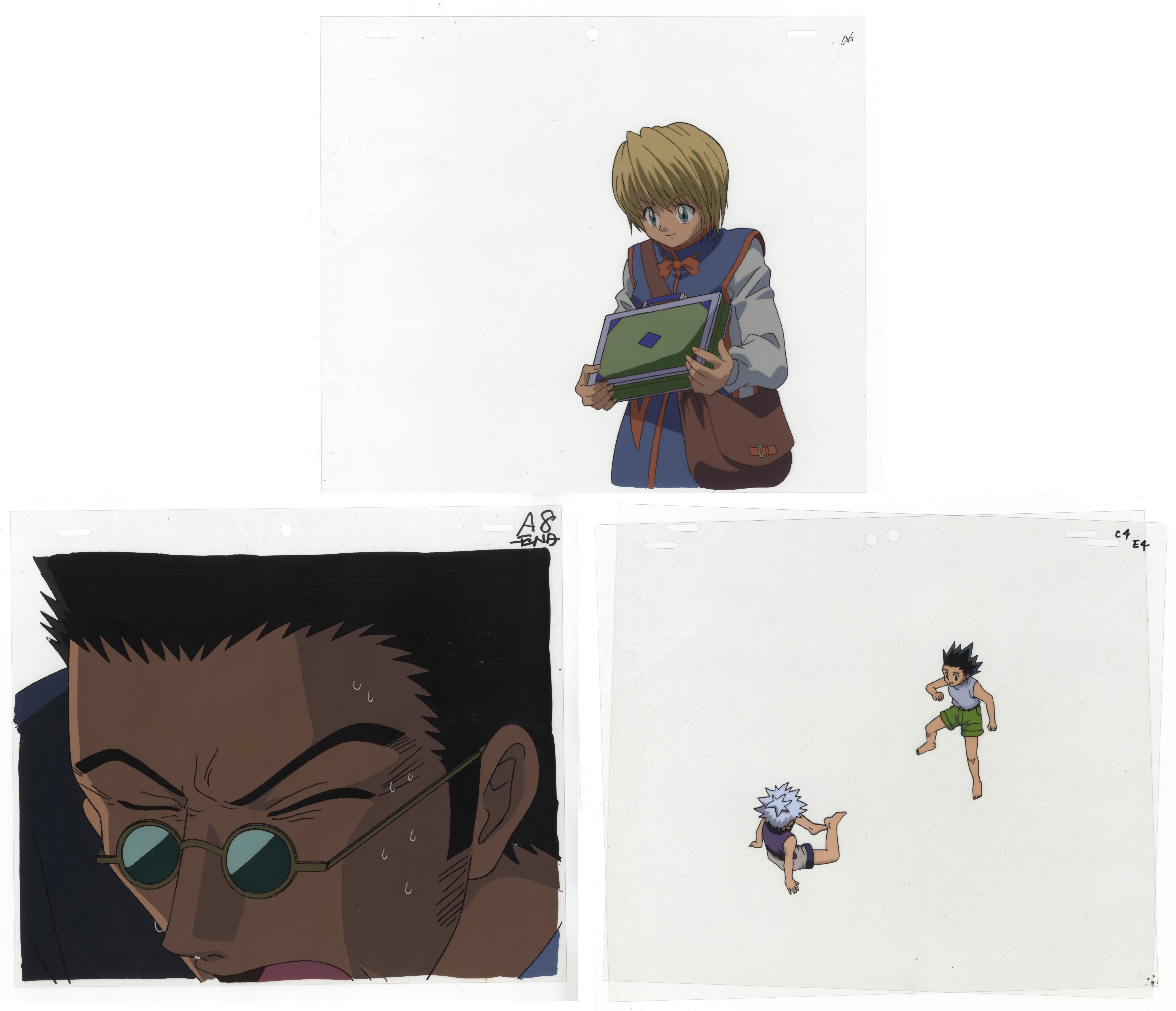 Set of 3, Hunter x Hunter, Anime Production Cel