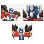 Set of 3 Transformers Anime Production Cels