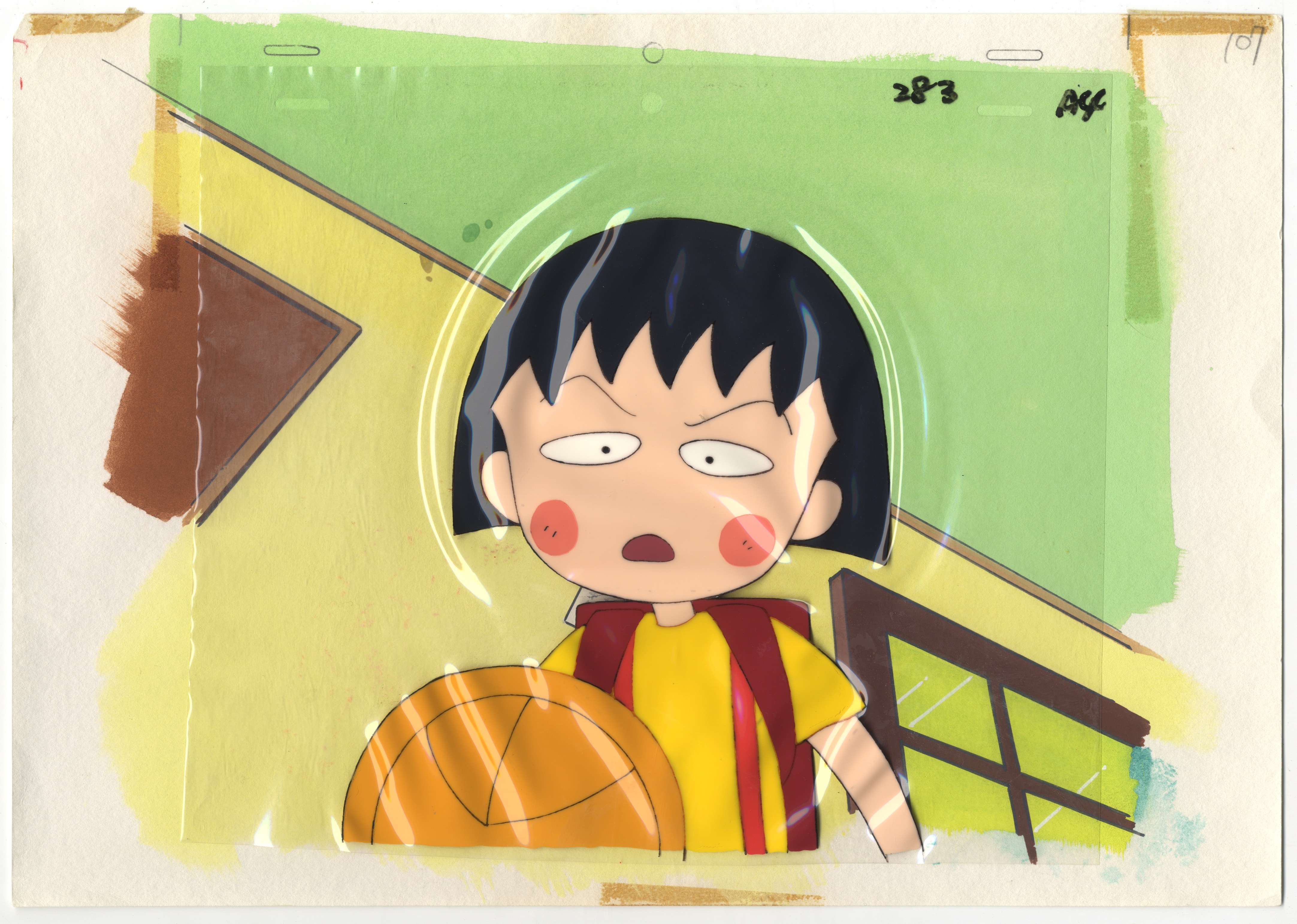 Chibi Maruko-chan, Set of 2, Anime Production Cel - Image 6 of 10