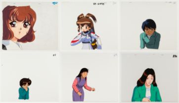 Set of 6, Original Japanese Anime Production Cel